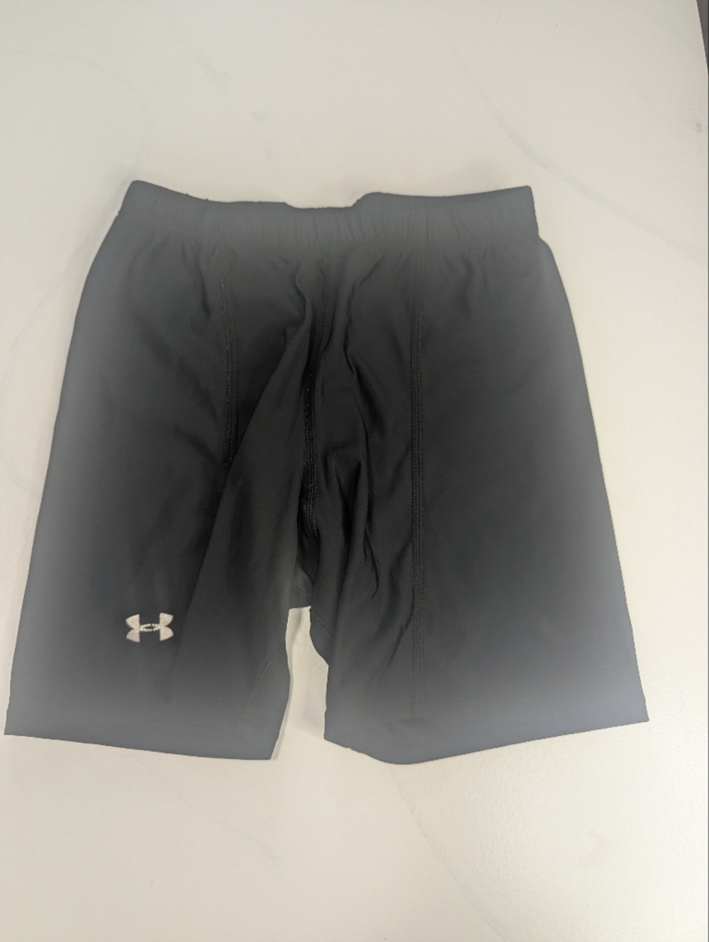 Under Armour Compression Shorts Mens Small Black HeatGear Athletic Training Gym